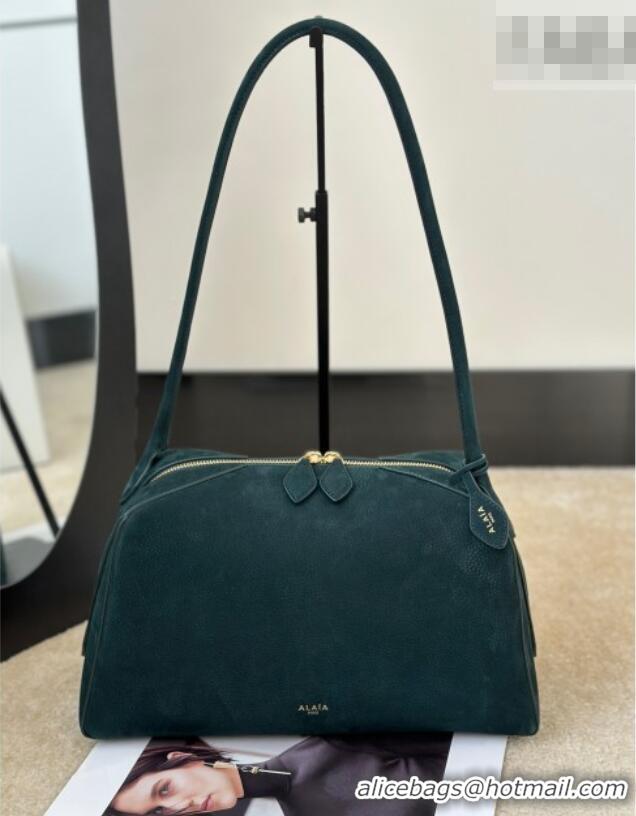 Grade Design Alaia Le Bouledogue Bowling Shoulder Bag in Nubuck Leather 8855 Forest Green 2026