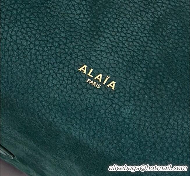 Grade Design Alaia Le Bouledogue Bowling Shoulder Bag in Nubuck Leather 8855 Forest Green 2026