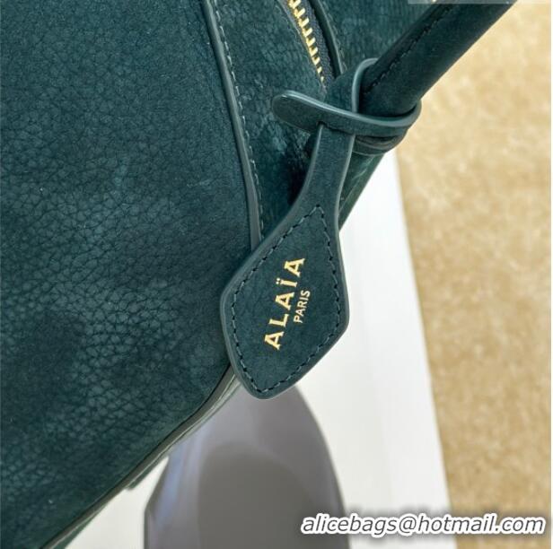 Grade Design Alaia Le Bouledogue Bowling Shoulder Bag in Nubuck Leather 8855 Forest Green 2026