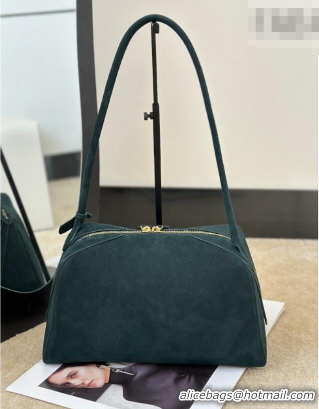 Grade Design Alaia Le Bouledogue Bowling Shoulder Bag in Nubuck Leather 8855 Forest Green 2026