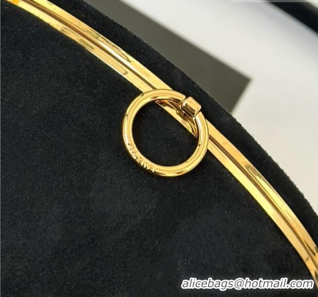 Promotional Alaia La Canette Small Cylindrical Bag in Suede 8851 Black 2026