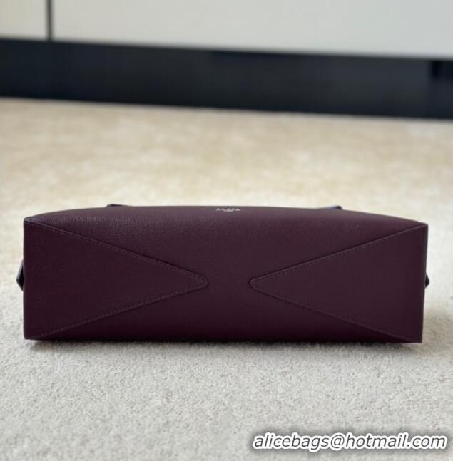 Most Popular Alaia Le Tecket Medium Long Shoulder bag in Calfskin Leather 998081 Burgundy 2026