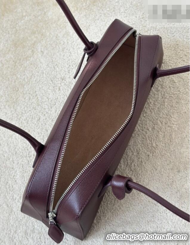 Most Popular Alaia Le Tecket Medium Long Shoulder bag in Calfskin Leather 998081 Burgundy 2026