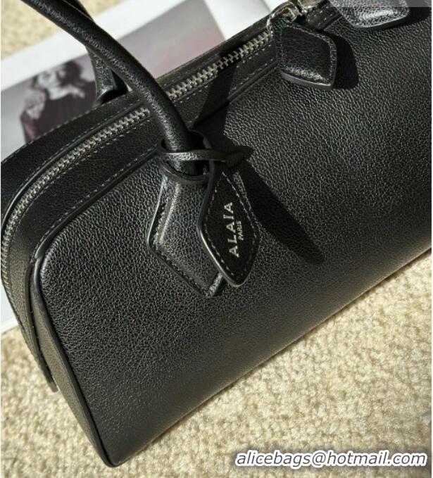 Best Price Alaia Le Tecket Medium Long Shoulder bag in Calfskin Leather 998081 Black 2026