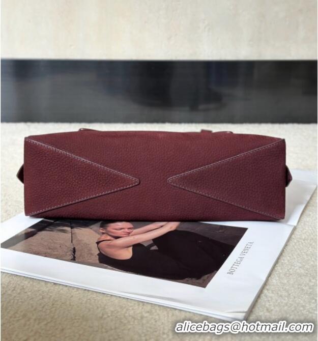 Super Quality Alaia Le Tecket Small Long Shoulder bag in Grained Nubuck 8815S Red 2026