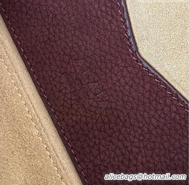 Super Quality Alaia Le Tecket Small Long Shoulder bag in Grained Nubuck 8815S Red 2026