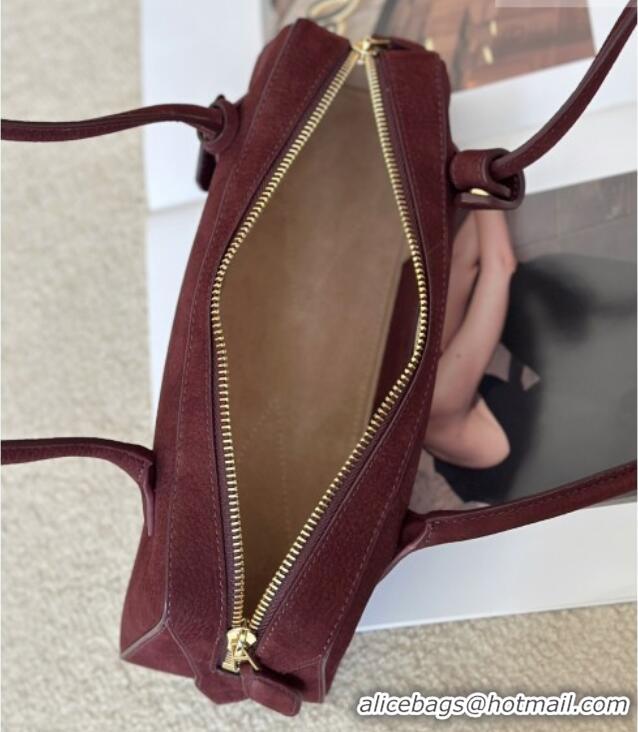 Super Quality Alaia Le Tecket Small Long Shoulder bag in Grained Nubuck 8815S Red 2026