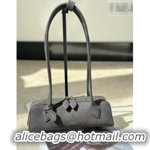 Original Cheap Alaia Le Tecket Small Long Shoulder bag in Grained Nubuck 8815S Grey 2026