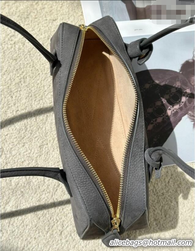 Original Cheap Alaia Le Tecket Small Long Shoulder bag in Grained Nubuck 8815S Grey 2026