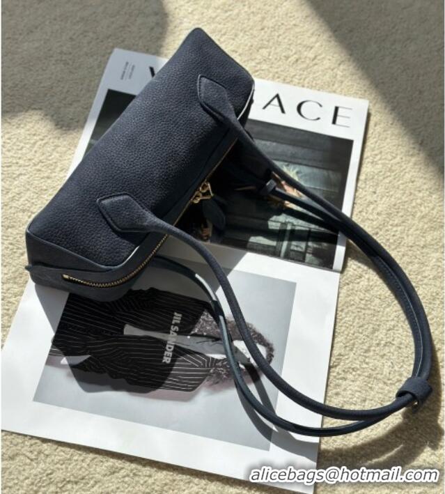 Grade Quality Alaia Le Tecket Small Long Shoulder bag in Grained Nubuck 8815S Blue 2026