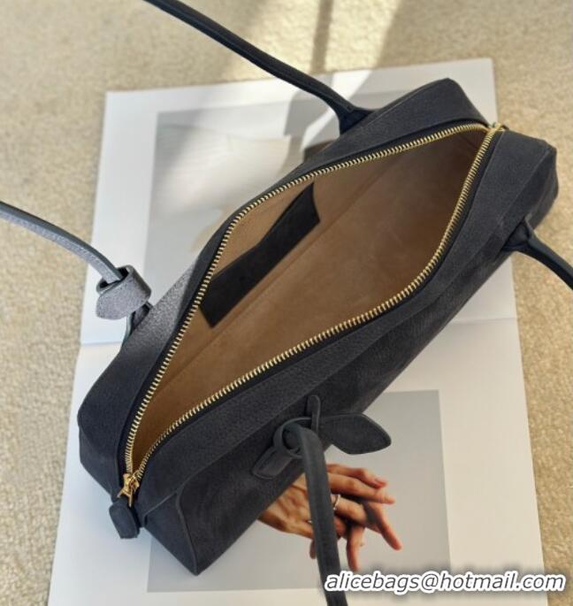 Grade Quality Alaia Le Tecket Small Long Shoulder bag in Grained Nubuck 8815S Blue 2026