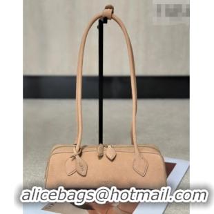 Top Design Alaia Le Tecket Small Long Shoulder bag in Grained Nubuck 8815S Beige 2026