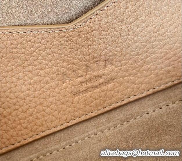 Top Design Alaia Le Tecket Small Long Shoulder bag in Grained Nubuck 8815S Beige 2026