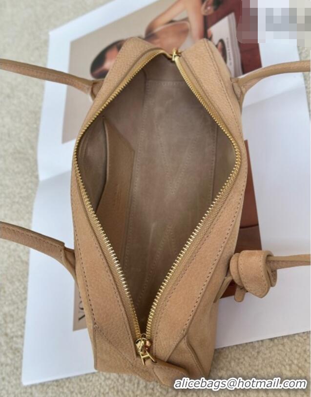 Top Design Alaia Le Tecket Small Long Shoulder bag in Grained Nubuck 8815S Beige 2026