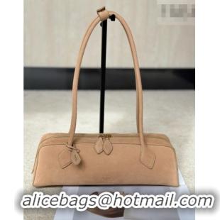 Luxury Cheap Alaia Le Tecket Medium Long Shoulder bag in Grained Nubuck 8815M Beige 2026