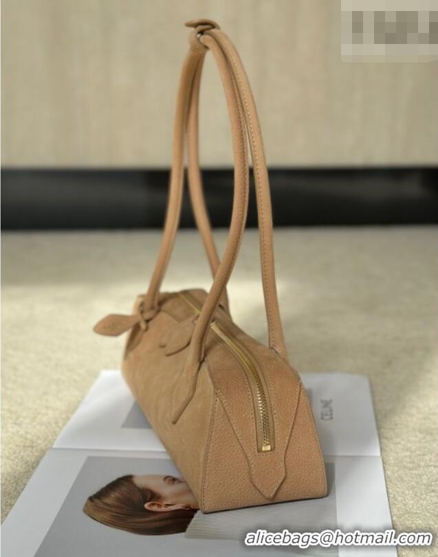 Luxury Cheap Alaia Le Tecket Medium Long Shoulder bag in Grained Nubuck 8815M Beige 2026