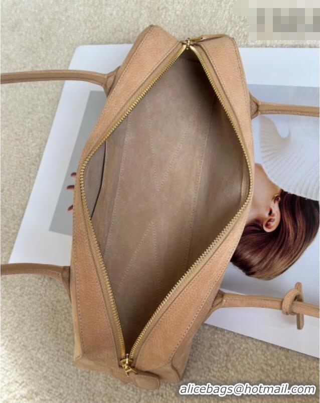 Luxury Cheap Alaia Le Tecket Medium Long Shoulder bag in Grained Nubuck 8815M Beige 2026