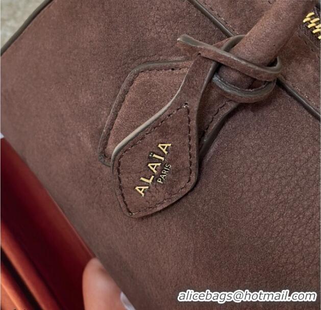 Market Sells Alaia Le Tecket Medium Long Shoulder bag in Grained Nubuck 8815M Taupe 2026