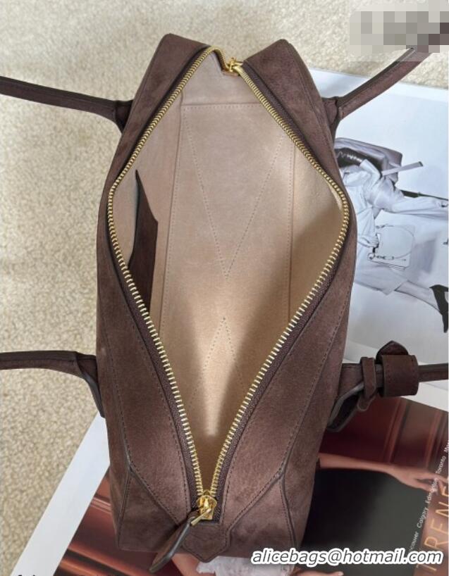 Market Sells Alaia Le Tecket Medium Long Shoulder bag in Grained Nubuck 8815M Taupe 2026