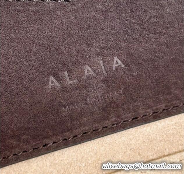 Market Sells Alaia Le Tecket Medium Long Shoulder bag in Grained Nubuck 8815M Taupe 2026