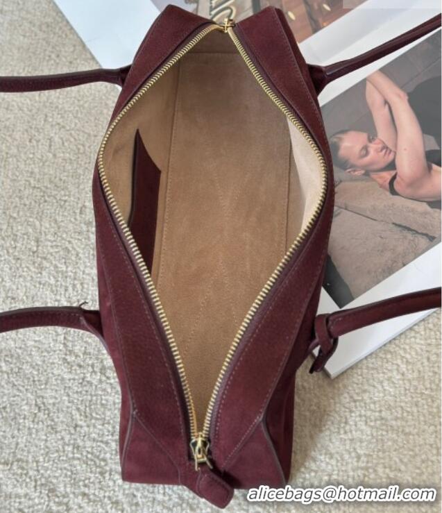 Original Cheap Alaia Le Tecket Medium Long Shoulder bag in Grained Nubuck 8815M Red 2026