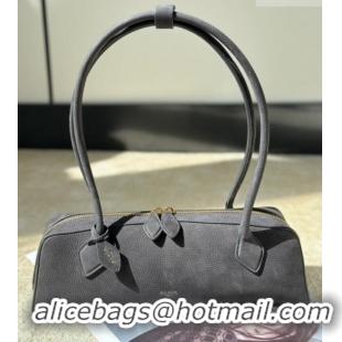 Famous Brand Alaia Le Tecket Medium Long Shoulder bag in Grained Nubuck 8815M Grey 2026