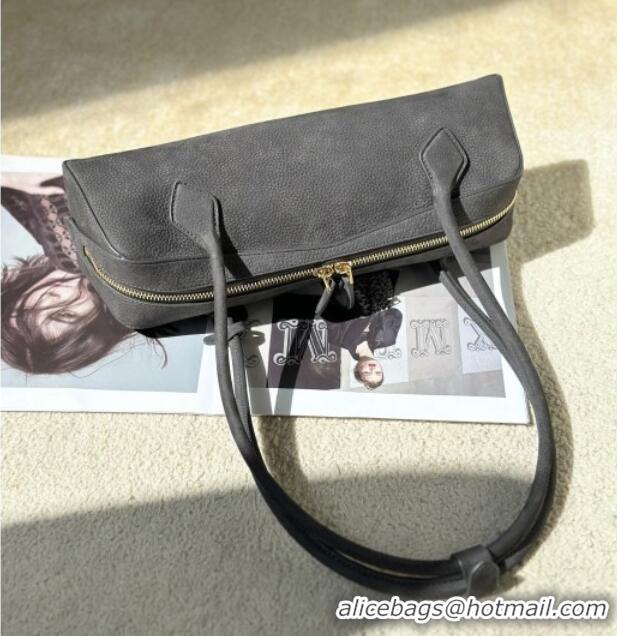 Famous Brand Alaia Le Tecket Medium Long Shoulder bag in Grained Nubuck 8815M Grey 2026