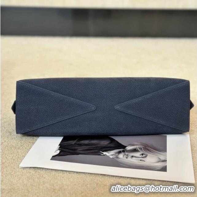 Luxury Cheap Alaia Le Tecket Medium Long Shoulder bag in Grained Nubuck 8815M Blue 2026