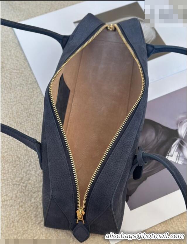 Luxury Cheap Alaia Le Tecket Medium Long Shoulder bag in Grained Nubuck 8815M Blue 2026