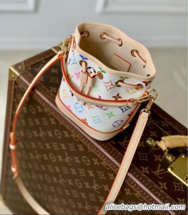 Top Quality Louis Vuitton x TM Nano Noe Bag in Monogram Multicolor M27493 White 2026
