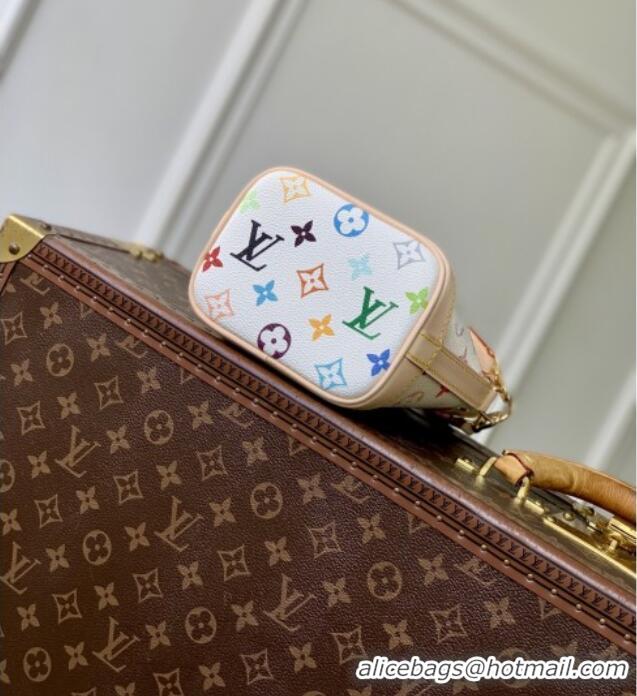Top Quality Louis Vuitton x TM Nano Noe Bag in Monogram Multicolor M27493 White 2026