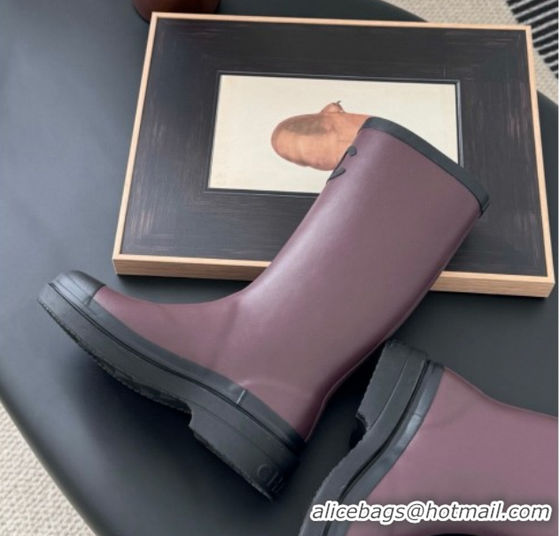 Pretty Style Chanel Rubber Rain Boots Burgundy CH122301 1223001 2026