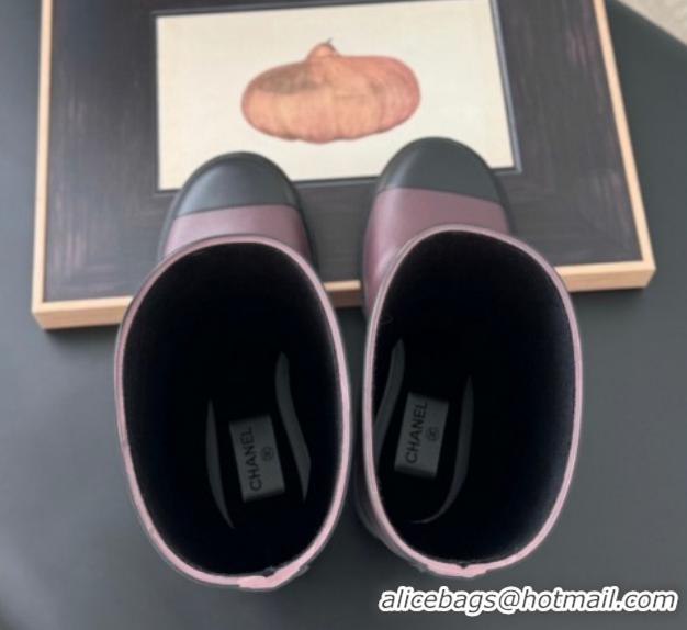 Pretty Style Chanel Rubber Rain Boots Burgundy CH122301 1223001 2026