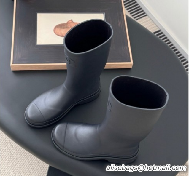 Top Grade Chanel Rubber Rain Boots CH122301 Dark Blue 2026