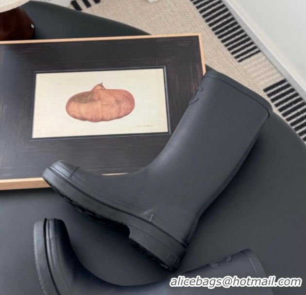 Top Grade Chanel Rubber Rain Boots CH122301 Dark Blue 2026