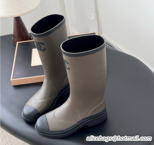 Best Price Chanel Rubber Rain Boots CH122301 Green 2026