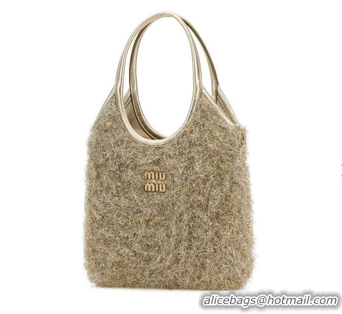 Reasonable Price Miu Miu Ivy Small Lurex Tote Bag M8956