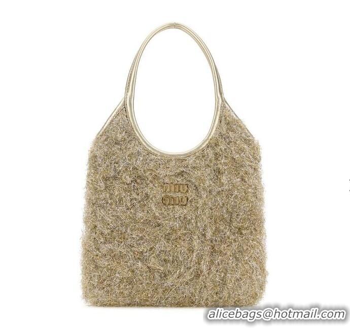 Reasonable Price Miu Miu Ivy Small Lurex Tote Bag M8956
