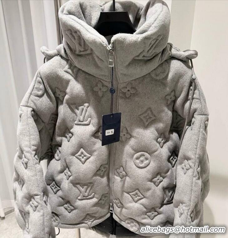 ​Super Quality Louis Vuitton Monogram Puffer Jacket L95316 Grey