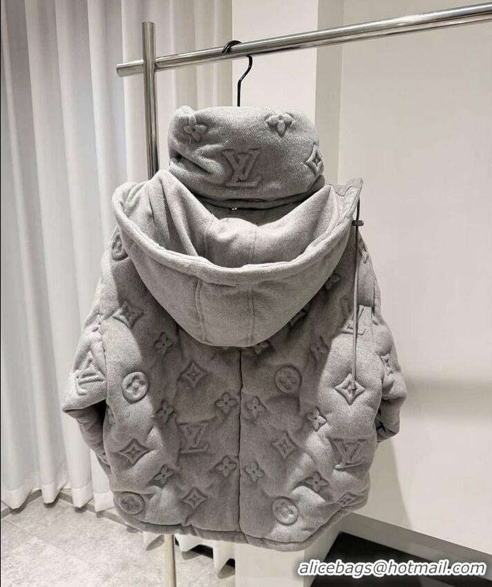 ​Super Quality Louis Vuitton Monogram Puffer Jacket L95316 Grey