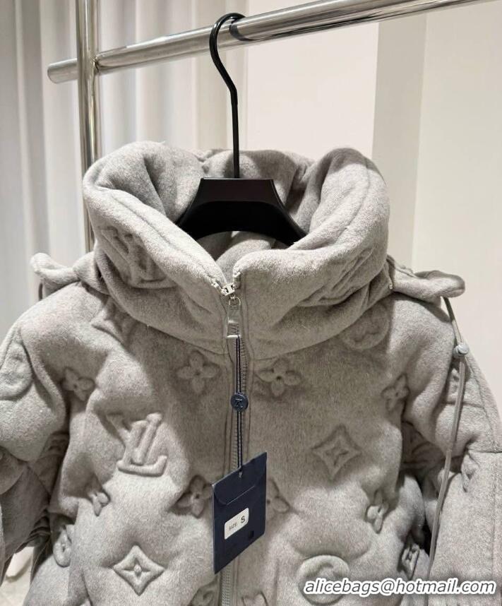 ​Super Quality Louis Vuitton Monogram Puffer Jacket L95316 Grey