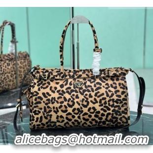 Top Grade Prada Bonnie large Leopard Print handbag 1BA433 2025