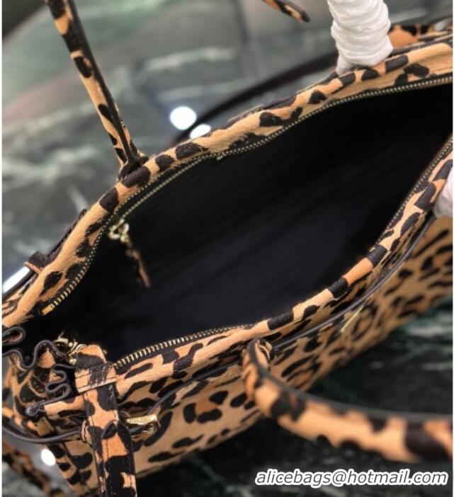 Top Grade Prada Bonnie large Leopard Print handbag 1BA433 2025
