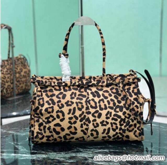 Top Grade Prada Bonnie large Leopard Print handbag 1BA433 2025