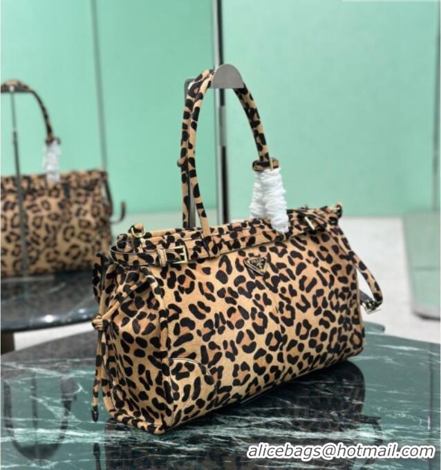 Top Grade Prada Bonnie large Leopard Print handbag 1BA433 2025