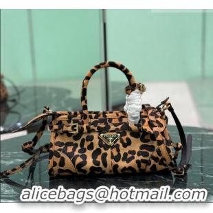 Fashion Discount Prada Bonnie mini Leopard Print handbag 1BA486 2025