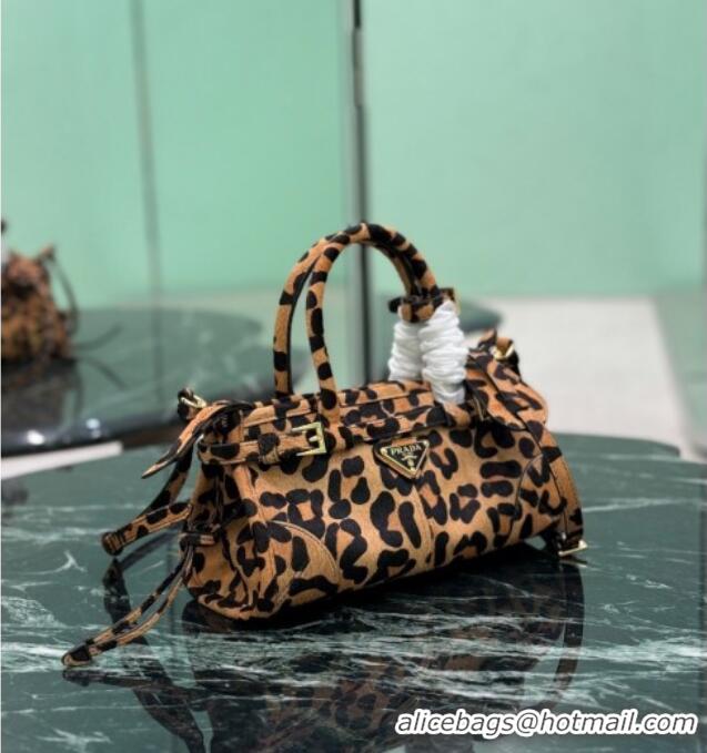Fashion Discount Prada Bonnie mini Leopard Print handbag 1BA486 2025