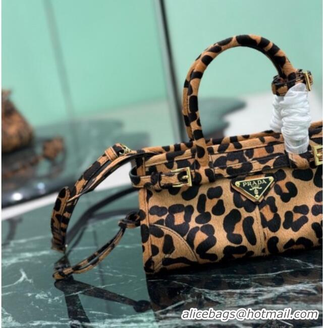 Fashion Discount Prada Bonnie mini Leopard Print handbag 1BA486 2025