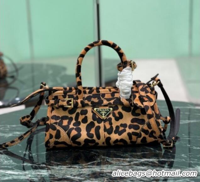 Fashion Discount Prada Bonnie mini Leopard Print handbag 1BA486 2025