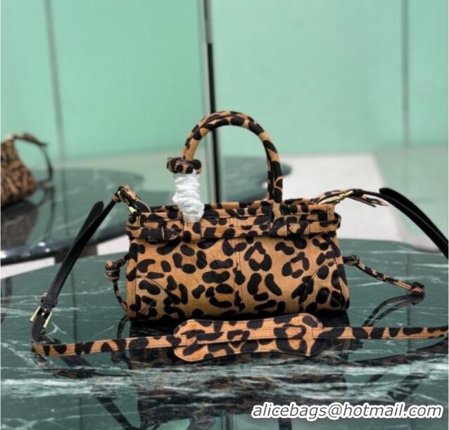Fashion Discount Prada Bonnie mini Leopard Print handbag 1BA486 2025